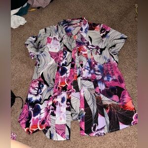 Colorful button down